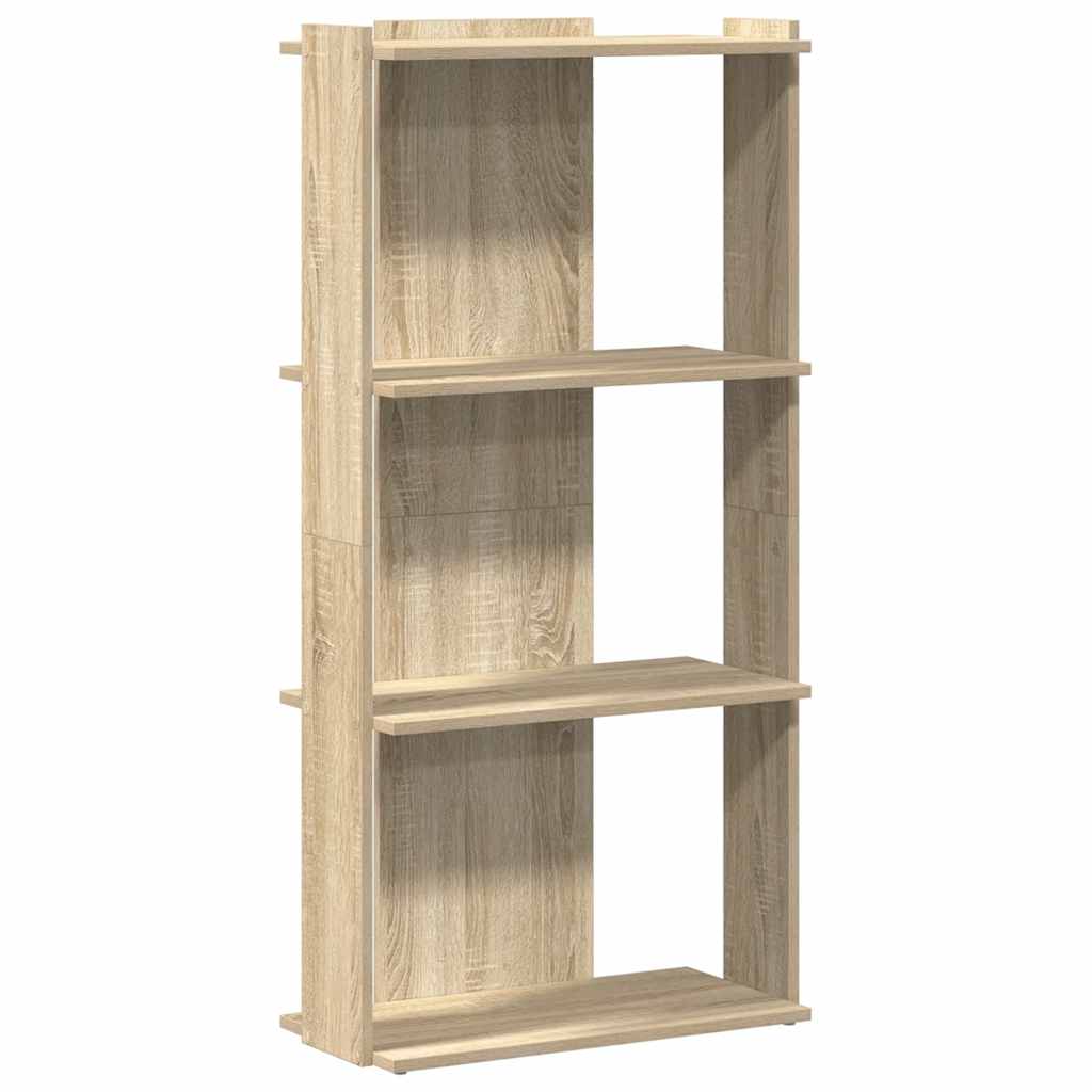 Βιβλιοθήκη 3 Επιπέδων Sonoma Δρυς 60x30x120 εκ. Επεξεργ. Ξύλο - Pakobazaar