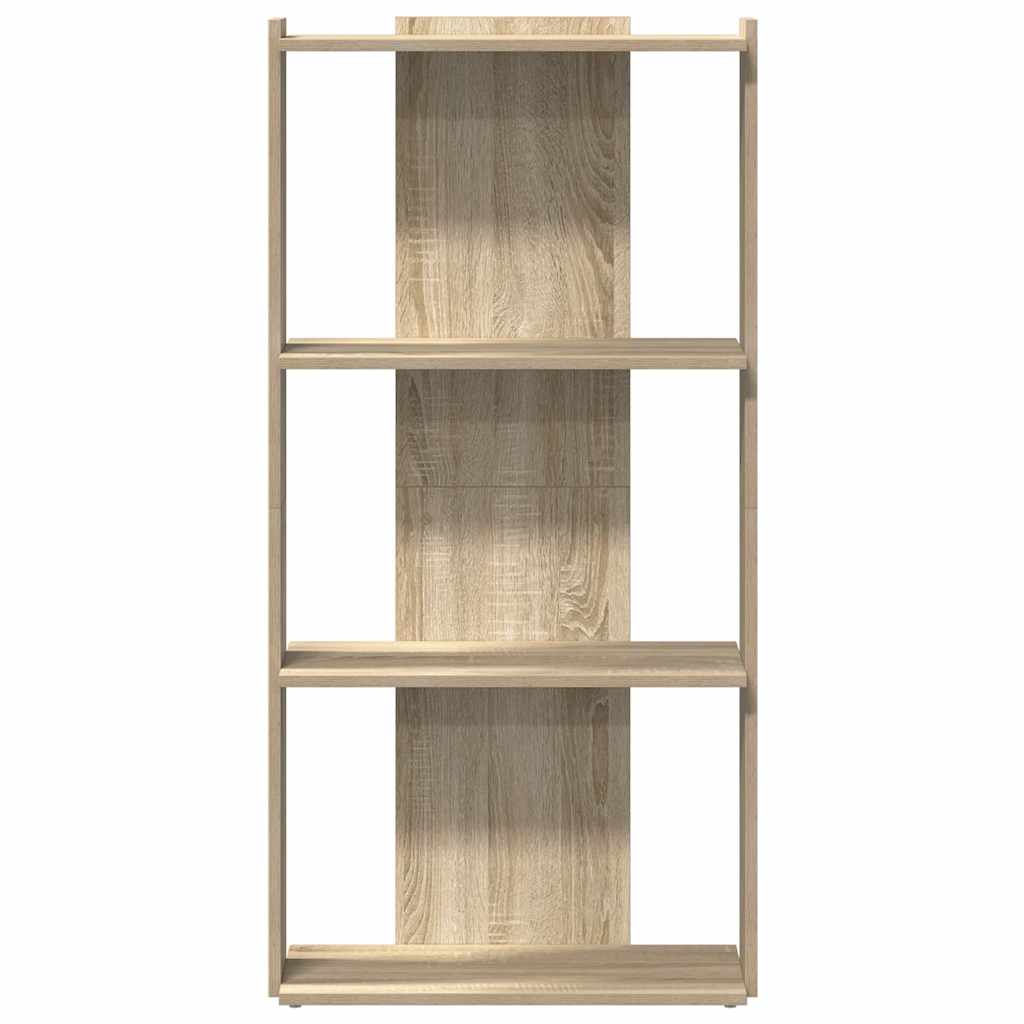 Βιβλιοθήκη 3 Επιπέδων Sonoma Δρυς 60x30x120 εκ. Επεξεργ. Ξύλο - Pakobazaar