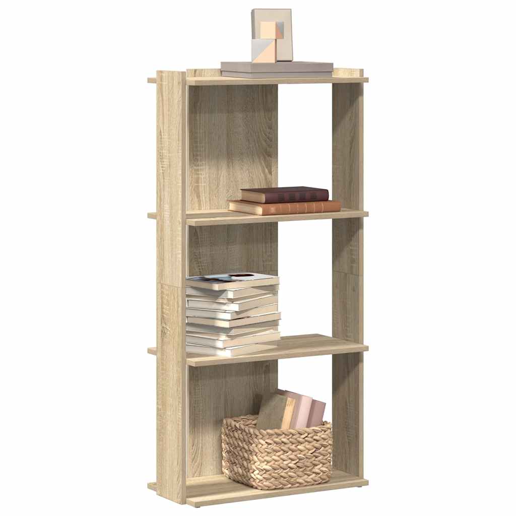Βιβλιοθήκη 3 Επιπέδων Sonoma Δρυς 60x30x120 εκ. Επεξεργ. Ξύλο - Pakobazaar