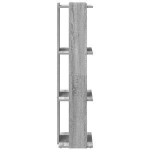 Βιβλιοθήκη 3 Επιπέδων Γκρι Sonoma 60x30x120 εκ. Επεξεργ. Ξύλο
