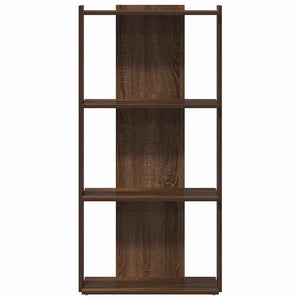 Βιβλιοθήκη 3 Επιπέδων Καφέ Δρυς 60 x 30 x 120 εκ. Επεξεργ. Ξύλο