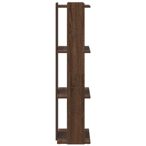 Βιβλιοθήκη 3 Επιπέδων Καφέ Δρυς 60 x 30 x 120 εκ. Επεξεργ. Ξύλο