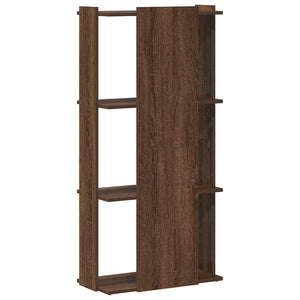 Βιβλιοθήκη 3 Επιπέδων Καφέ Δρυς 60 x 30 x 120 εκ. Επεξεργ. Ξύλο