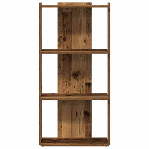 Βιβλιοθήκη 3 επιπέδων Παλιό Ξύλο 60x30x120 cm Ξύλινη κατασκευή - Pakobazaar