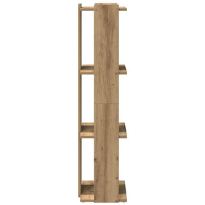 Βιβλιοθήκη 3 επιπέδων Δρυς τεχνίτης 60x30x120 cm