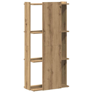 Βιβλιοθήκη 3 επιπέδων Δρυς τεχνίτης 60x30x120 cm