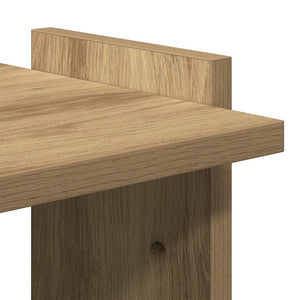 Βιβλιοθήκη 3 επιπέδων Δρυς τεχνίτης 60x30x120 cm