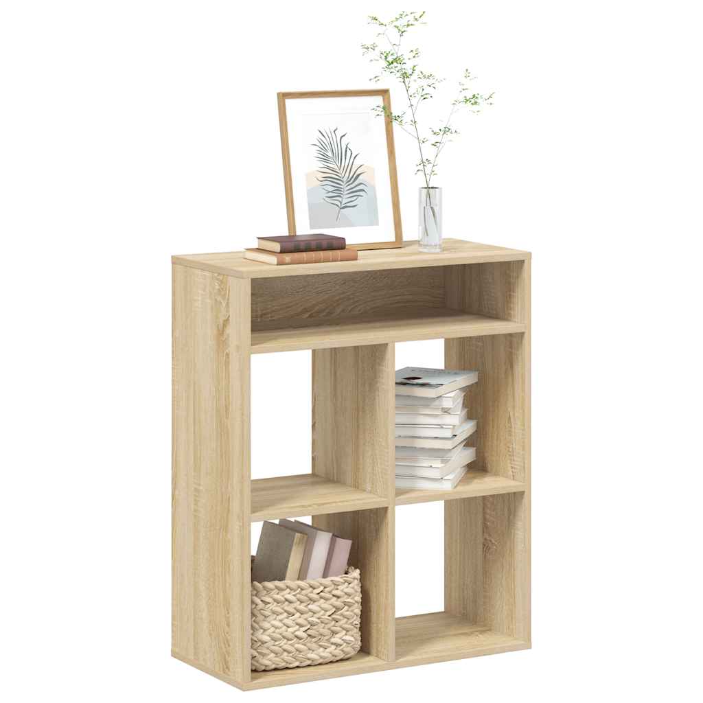 Βιβλιοθήκη Χρώμα Sonoma Δρυς 66x31x80 εκ. Επεξεργασμένο Ξύλο - Pakobazaar