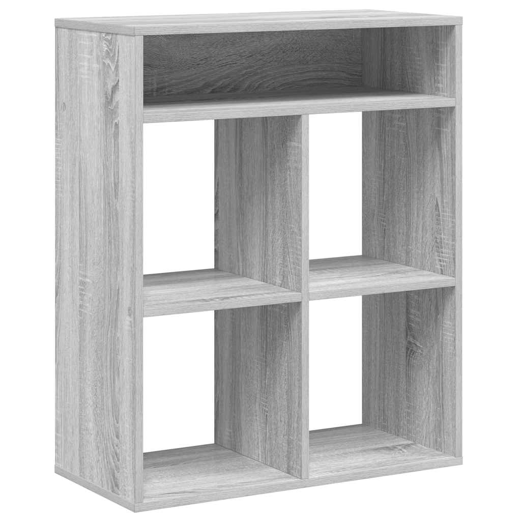 Βιβλιοθήκη Γκρι Sonoma 66x31x80 εκ. από Επεξεργασμένο Ξύλο