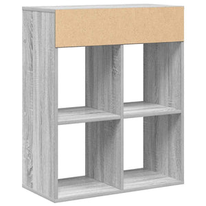 Βιβλιοθήκη Γκρι Sonoma 66x31x80 εκ. από Επεξεργασμένο Ξύλο