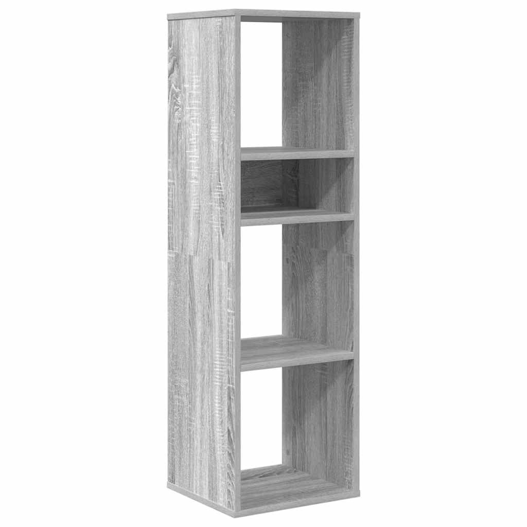 Βιβλιοθήκη Γκρι Sonoma 34x31x112 εκ. από Επεξεργασμένο Ξύλο
