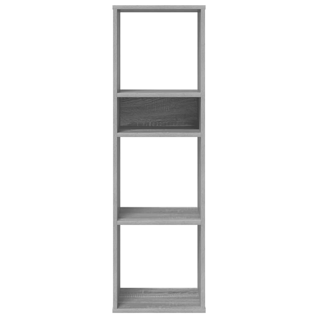 Βιβλιοθήκη Γκρι Sonoma 34x31x112 εκ. από Επεξεργασμένο Ξύλο