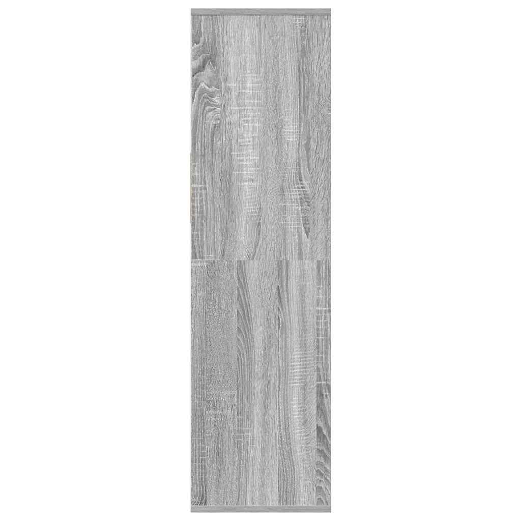 Βιβλιοθήκη Γκρι Sonoma 34x31x112 εκ. από Επεξεργασμένο Ξύλο