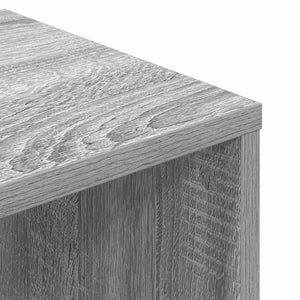 Βιβλιοθήκη Γκρι Sonoma 34x31x112 εκ. από Επεξεργασμένο Ξύλο