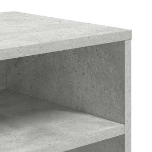 Βιβλιοθήκη Γκρι Σκυροδέματος 66x31x80 εκ. από Επεξεργ. Ξύλο - Pakobazaar