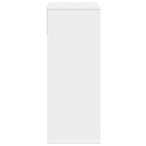 Βιβλιοθήκη Λευκή 66x31x80 εκ. από Επεξεργασμένο Ξύλο