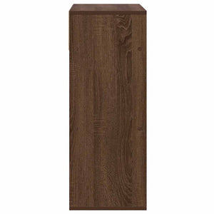 Βιβλιοθήκη Καφέ Δρυς 66x31x80 εκ. από Επεξεργασμένο Ξύλο