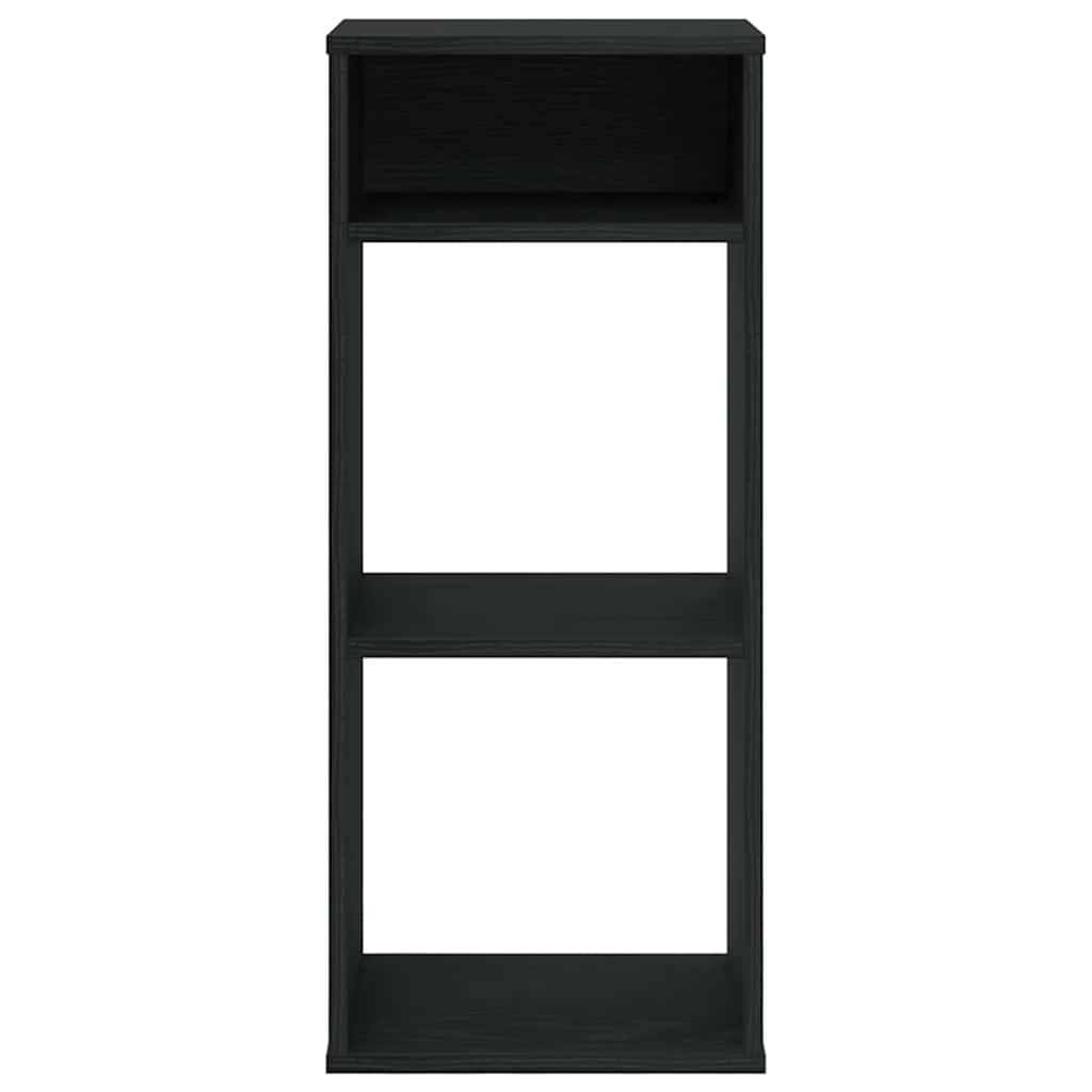 Βιβλιοθήκη με 5 Ράφια Μαύρη 34x31x80 εκ. Επεξεργασμένο Ξύλο - Pakobazaar