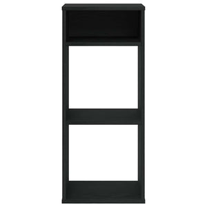 Βιβλιοθήκη με 5 Ράφια Μαύρη 34x31x80 εκ. Επεξεργασμένο Ξύλο - Pakobazaar