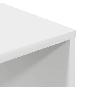 Βιβλιοθήκη με 5 Ράφια Λευκή 34x31x112 εκ. Επεξεργασμένο Ξύλο