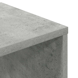 Βιβλιοθήκη Γκρι του Σκυροδέματος 34x31x112 εκ. από Μοριοσανίδα