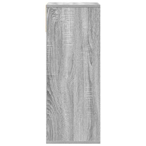 Βιβλιοθήκη Γκρι Sonoma 34x31x80 εκ. από Επεξεργασμένο Ξύλο