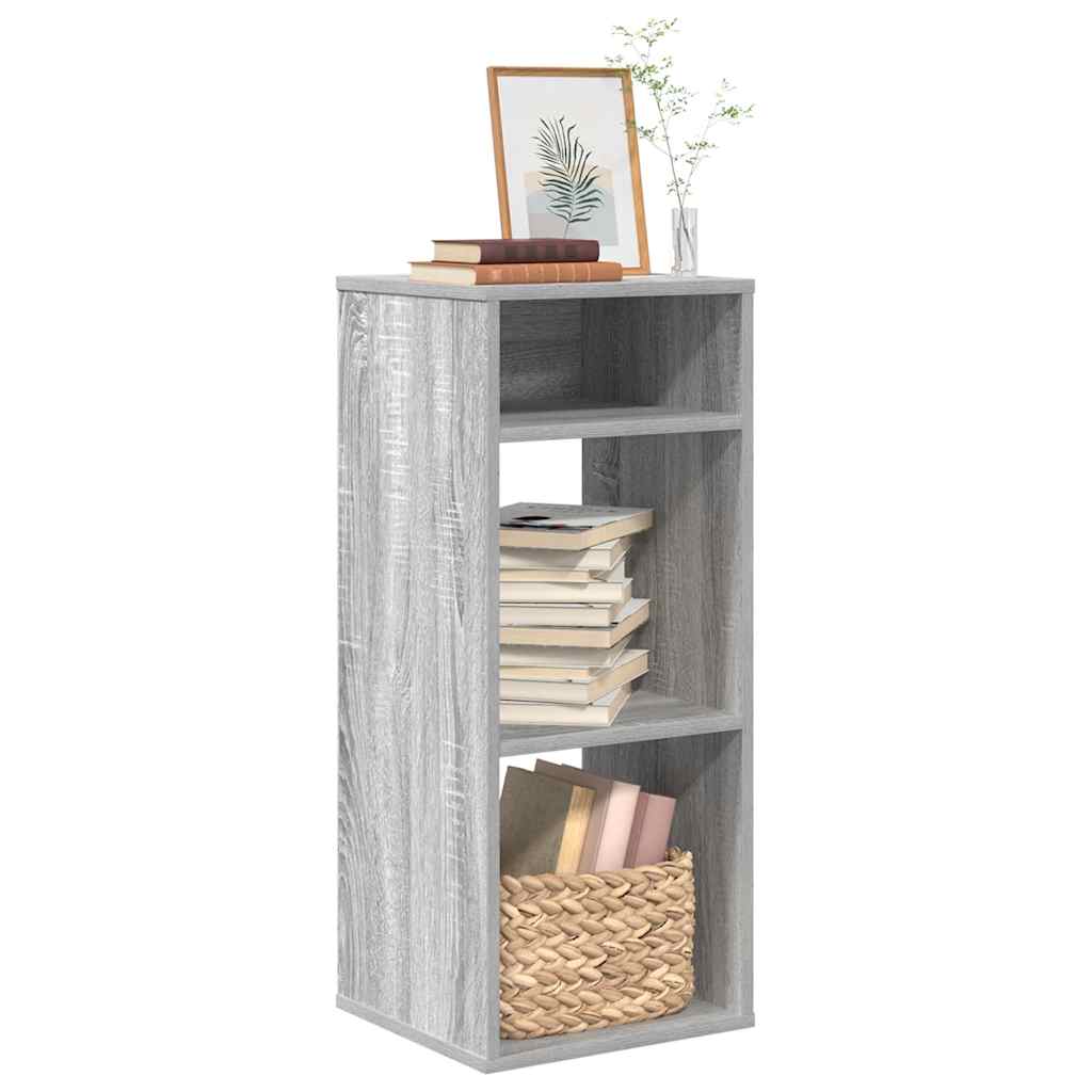 Βιβλιοθήκη Γκρι Sonoma 34x31x80 εκ. από Επεξεργασμένο Ξύλο