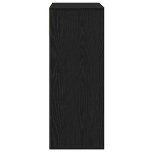 Βιβλιοθήκη με 5 Ράφια Μαύρη 66x31x80 εκ. Επεξεργασμένο Ξύλο