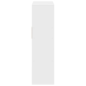 Βιβλιοθήκη με 5 Ράφια Λευκή 66x31x112 εκ. Επεξεργασμένο Ξύλο - Pakobazaar