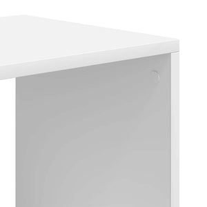 Βιβλιοθήκη με 5 Ράφια Λευκή 66x31x112 εκ. Επεξεργασμένο Ξύλο - Pakobazaar