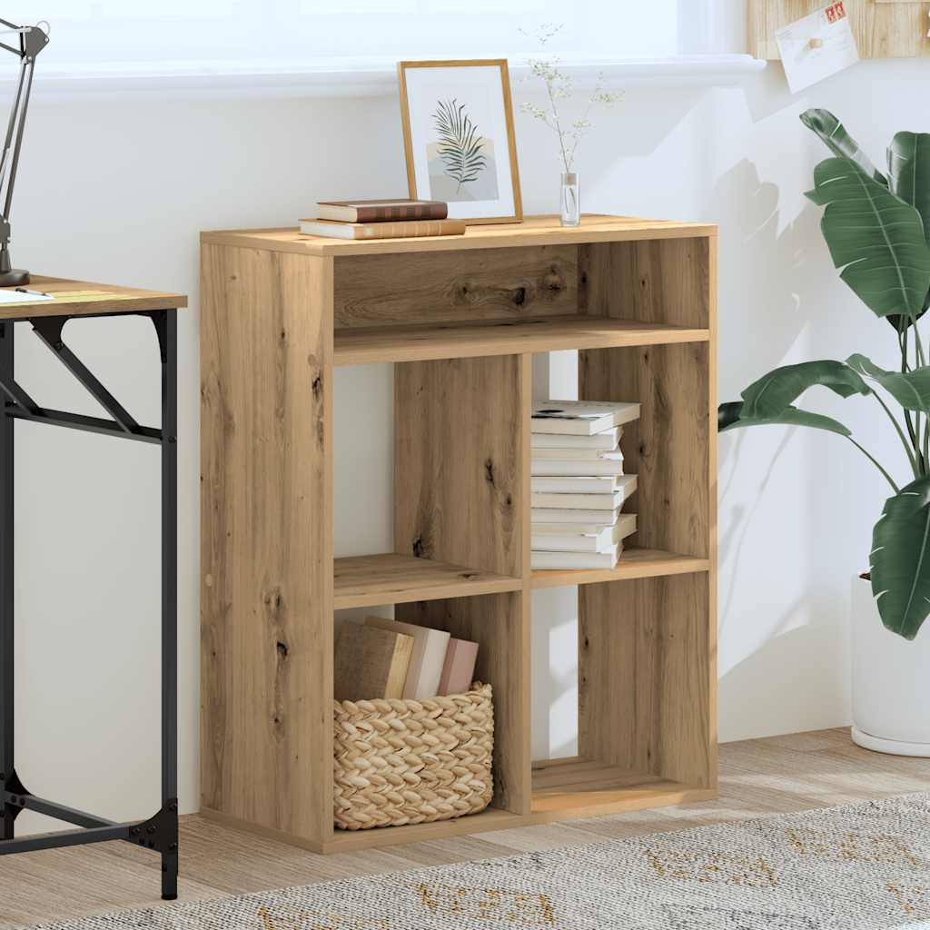 Βιβλιοθήκη Αρτισιανή Δρυς 66x31x80 εκ. Επεξεργ. Ξύλο - Pakobazaar