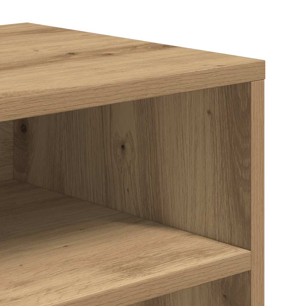 Βιβλιοθήκη Αρτισιανή Δρυς 66x31x80 εκ. Επεξεργ. Ξύλο - Pakobazaar