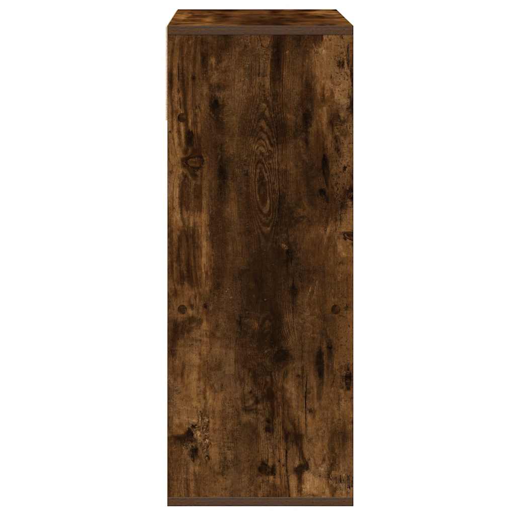 Βιβλιοθήκη Καπνιστή Δρυς 66x31x80 εκ. από Επεξεργασμένο Ξύλο - Pakobazaar