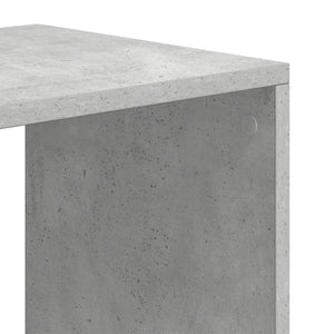 Βιβλιοθήκη Γκρι του Σκυροδέματος 66x31x112 εκ. από Μοριοσανίδα