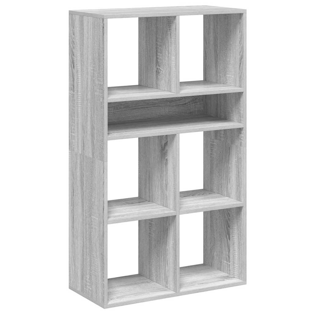 Βιβλιοθήκη Γκρι Sonoma 66x31x112 εκ. από Επεξεργασμένο Ξύλο