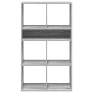 Βιβλιοθήκη Γκρι Sonoma 66x31x112 εκ. από Επεξεργασμένο Ξύλο