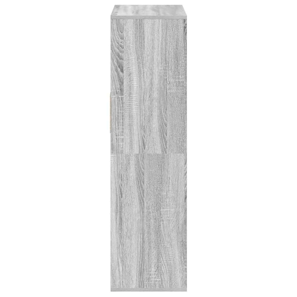 Βιβλιοθήκη Γκρι Sonoma 66x31x112 εκ. από Επεξεργασμένο Ξύλο