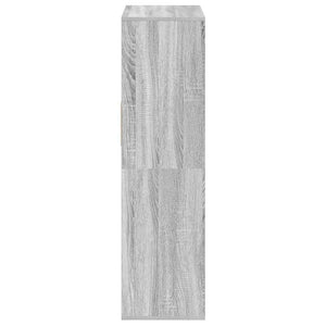 Βιβλιοθήκη Γκρι Sonoma 66x31x112 εκ. από Επεξεργασμένο Ξύλο