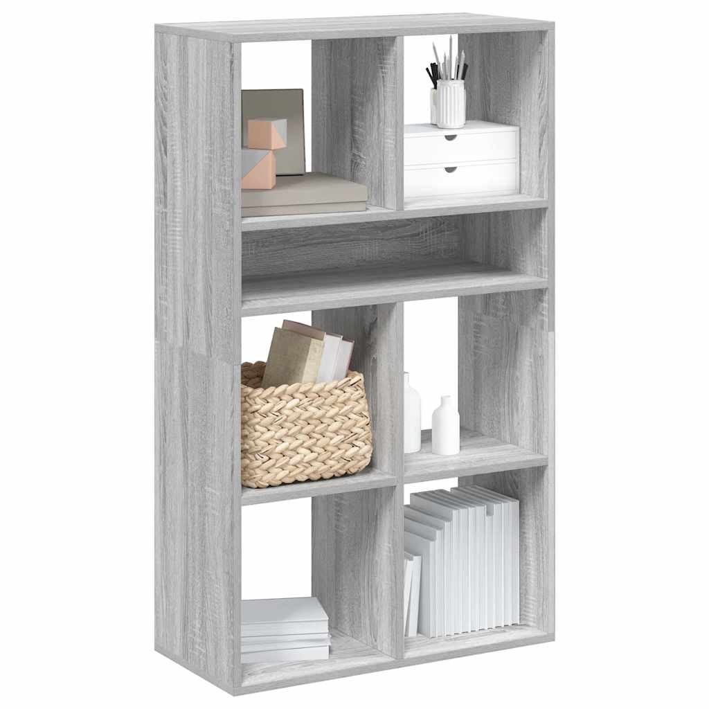 Βιβλιοθήκη Γκρι Sonoma 66x31x112 εκ. από Επεξεργασμένο Ξύλο