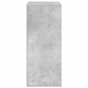 Βιβλιοθήκη Γκρι του Σκυροδέματος 60x30x71,5 εκ. Επεξ. Ξύλο