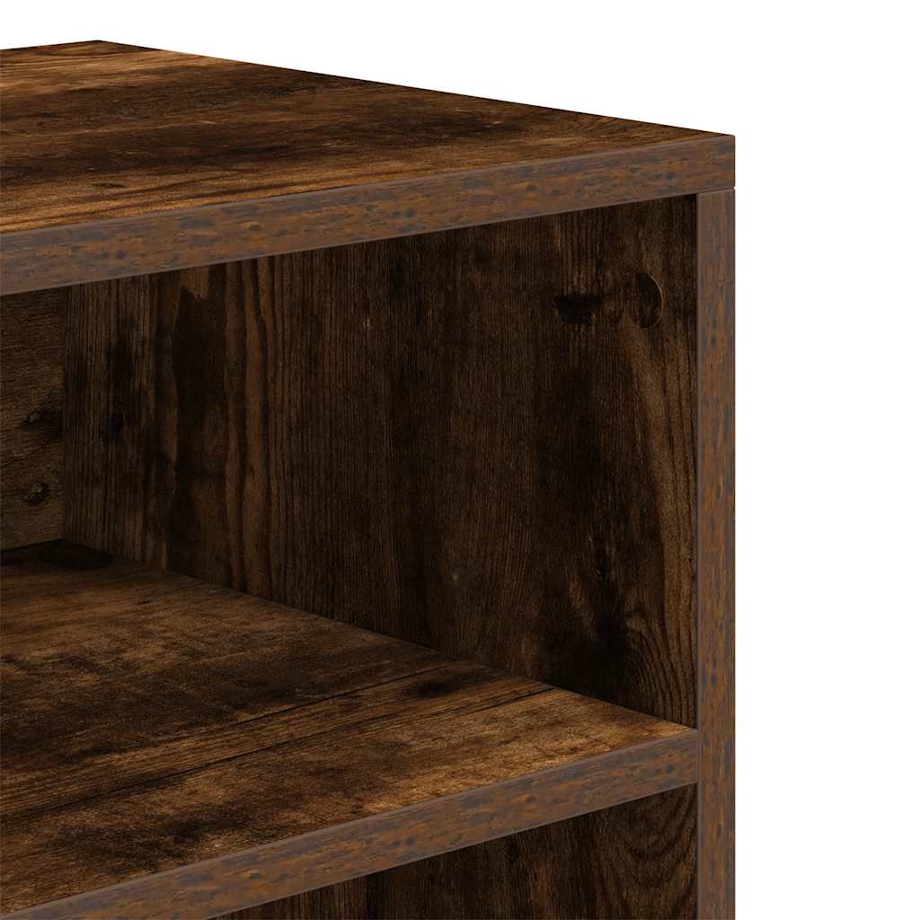 Βιβλιοθήκη Καπνιστή Δρυς 60x30x71,5 εκ. από Επεξεργασμένο Ξύλο