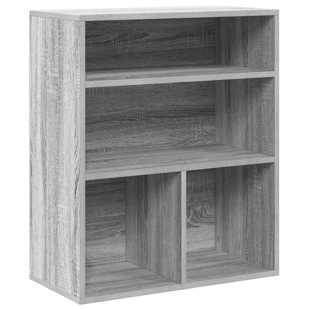 Βιβλιοθήκη Γκρι Sonoma 60x30x71,5 εκ. από Επεξεργασμένο Ξύλο - Pakobazaar