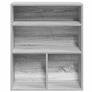 Βιβλιοθήκη Γκρι Sonoma 60x30x71,5 εκ. από Επεξεργασμένο Ξύλο - Pakobazaar