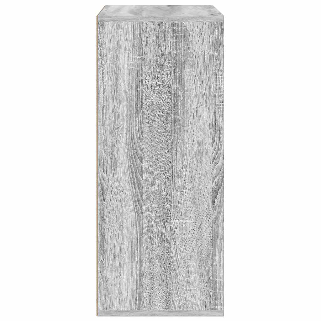 Βιβλιοθήκη Γκρι Sonoma 60x30x71,5 εκ. από Επεξεργασμένο Ξύλο - Pakobazaar
