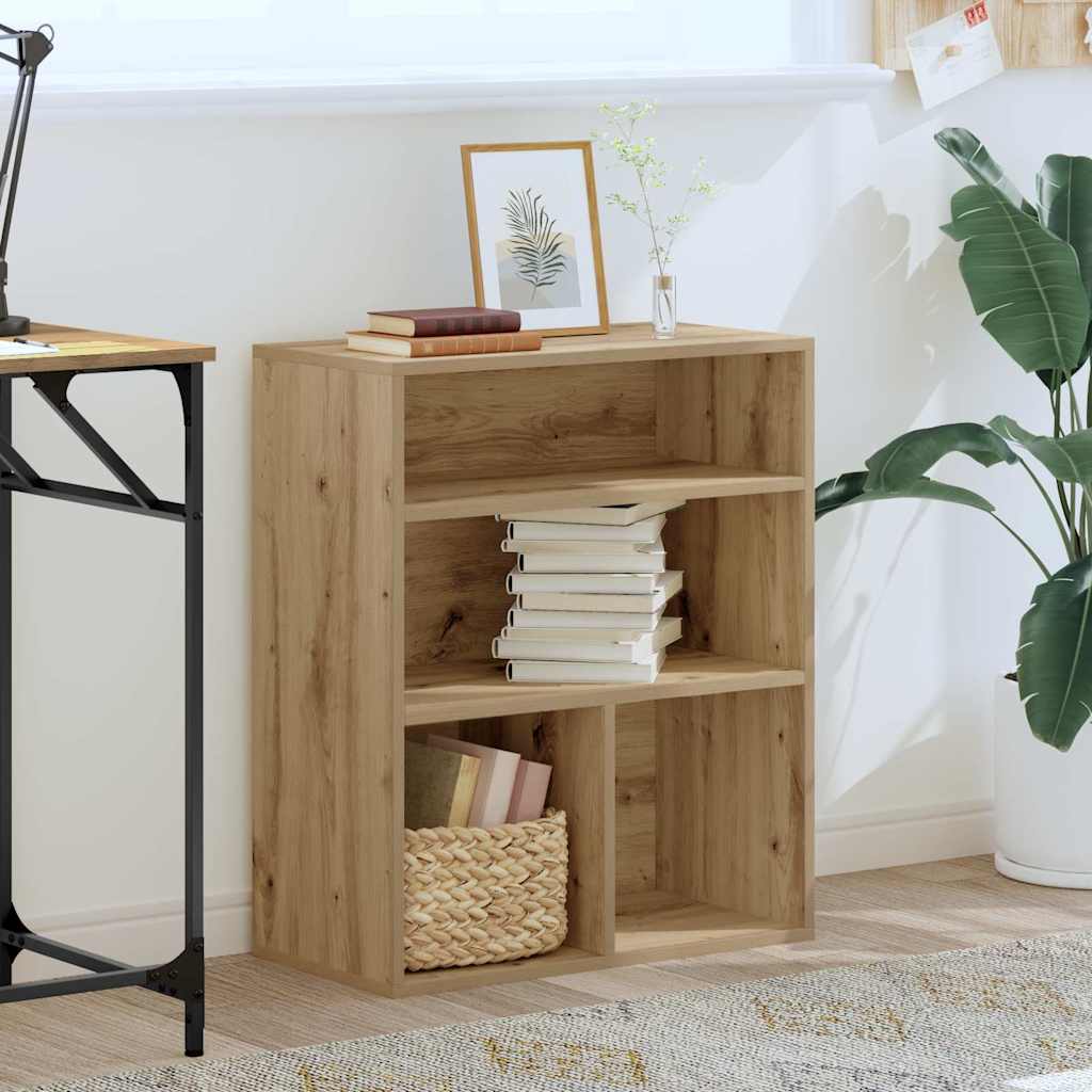 Βιβλιοθήκη Artisan Δρυς 60x30x71,5 εκ. Επεξεργασμένο Ξύλο - Pakobazaar