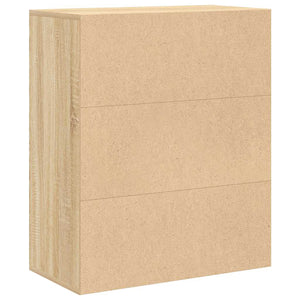 Βιβλιοθήκη Χρώμα Sonoma Δρυς 60x30x71,5 εκ. από Μοριοσανίδα - Pakobazaar