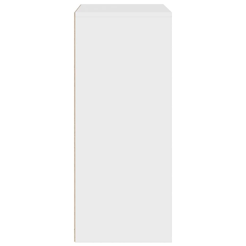 Βιβλιοθήκη με 5 Ράφια Λευκή 60x30x71,5 εκ. Επεξεργασμένο Ξύλο