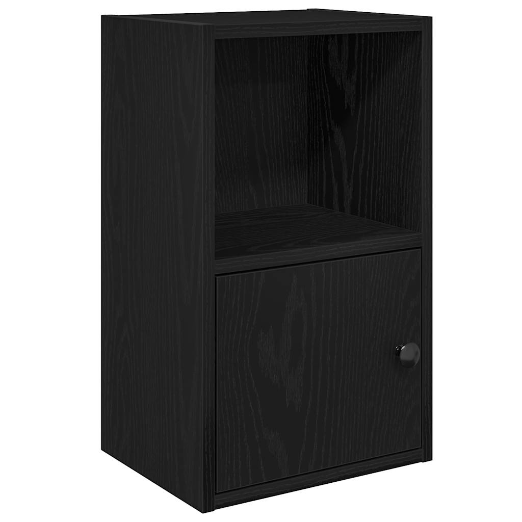 Βιβλιοθήκη Μαύρη Δρυς 31x24x52 cm Κατασκευασμένο ξύλο - Pakobazaar