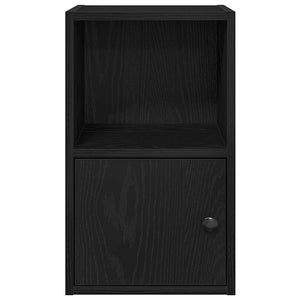 Βιβλιοθήκη Μαύρη Δρυς 31x24x52 cm Κατασκευασμένο ξύλο - Pakobazaar