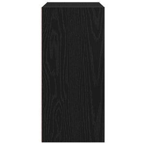 Βιβλιοθήκη Μαύρη Δρυς 31x24x52 cm Κατασκευασμένο ξύλο - Pakobazaar
